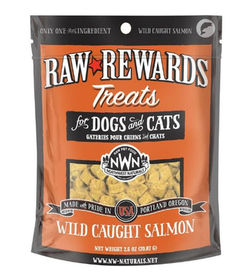 Northwest Naturals Dogs & Cats Raw Rewards Wild Caught Salmon Treats 2.5oz