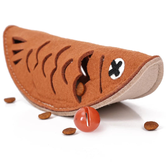 Roast Fish Snuffle Interactive Felt Toy