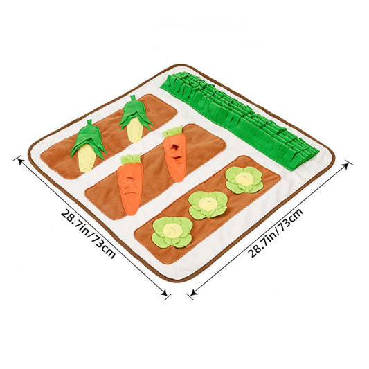 Pet Snuffle Mat Vegetable Farm 73x73cm