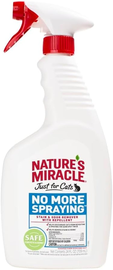 Nature's Miracle Cat No More Spraying Stain & Odor Remover with Repellent 24oz