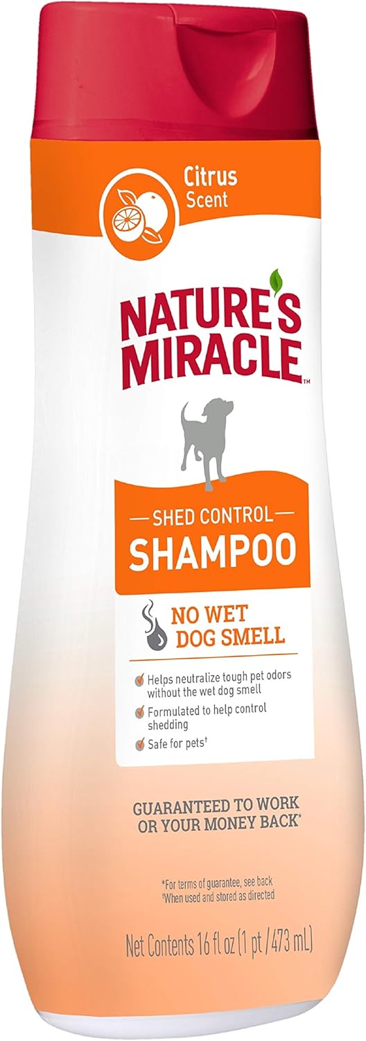 Nature's Miracle Dog Skin & Coat Supreme Odor Control - Shed Control Shampoo & Conditioner 16oz