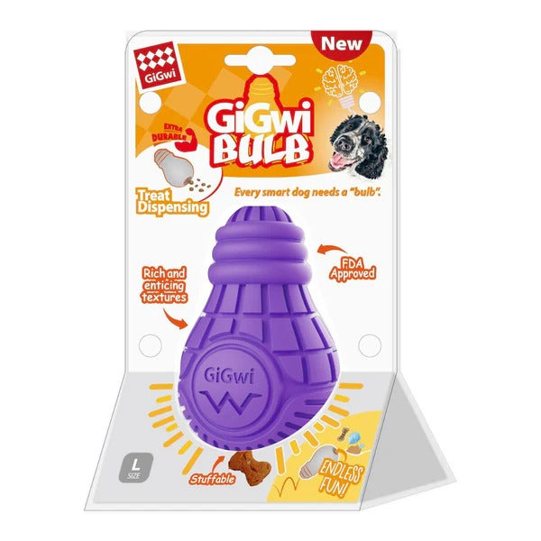 Gigwi Leakage-proof Enrichment Treat Dispenser Bulb Medium | Large