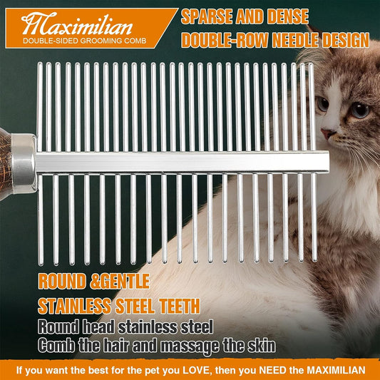 Maximilian Double Sided Grooming Comb 18.1 x 5.2cm