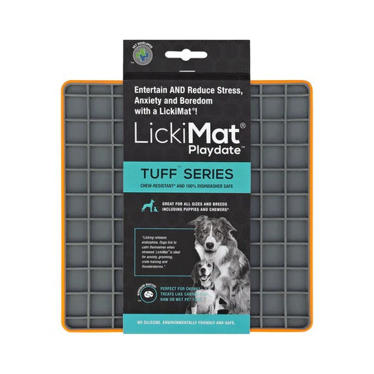 LickiMat Playdate Tuff Edition - Perfect For Puppies And Toy Destroyers Including Cats