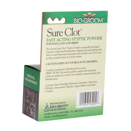 Bio-Groom Sure Clot Styptic Powder 0.5oz