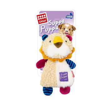 Gigwi Suppa Puppa with Squeaker & Crinkle Paper Lion | Racoon | Fox