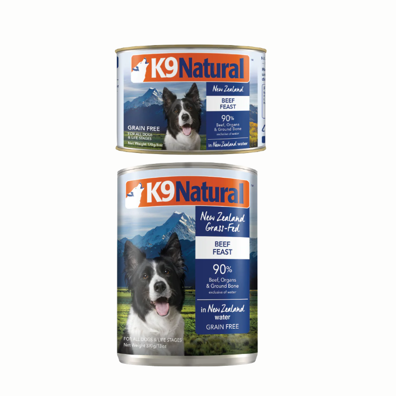 K9 Natural Dog Grain Free Beef Feast 170g | 370g