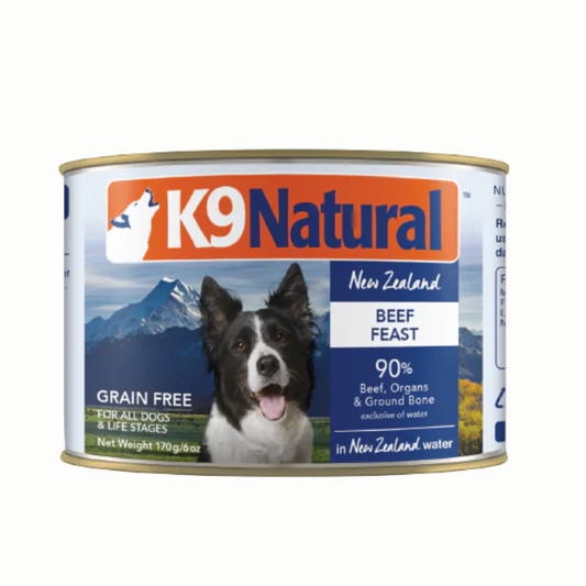 K9 Natural Dog Grain Free Beef Feast 170g | 370g