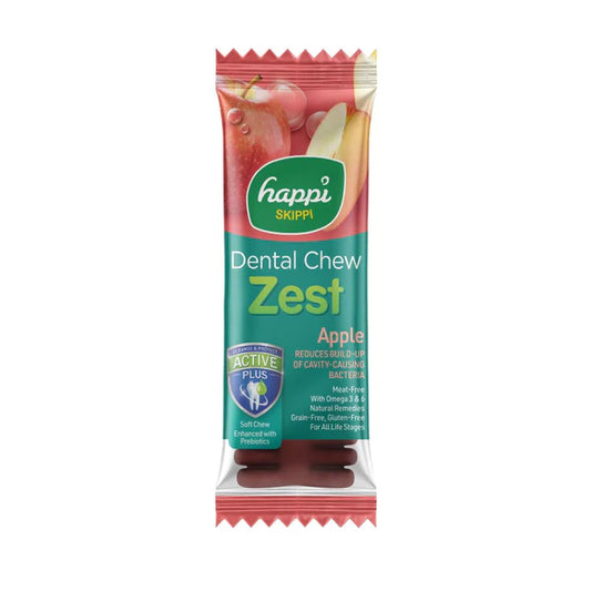 Happi Skippi Zest Petite 2.5-inch Dental Chew Apple 25g | 25gx50pcs | 150g (18pcs)