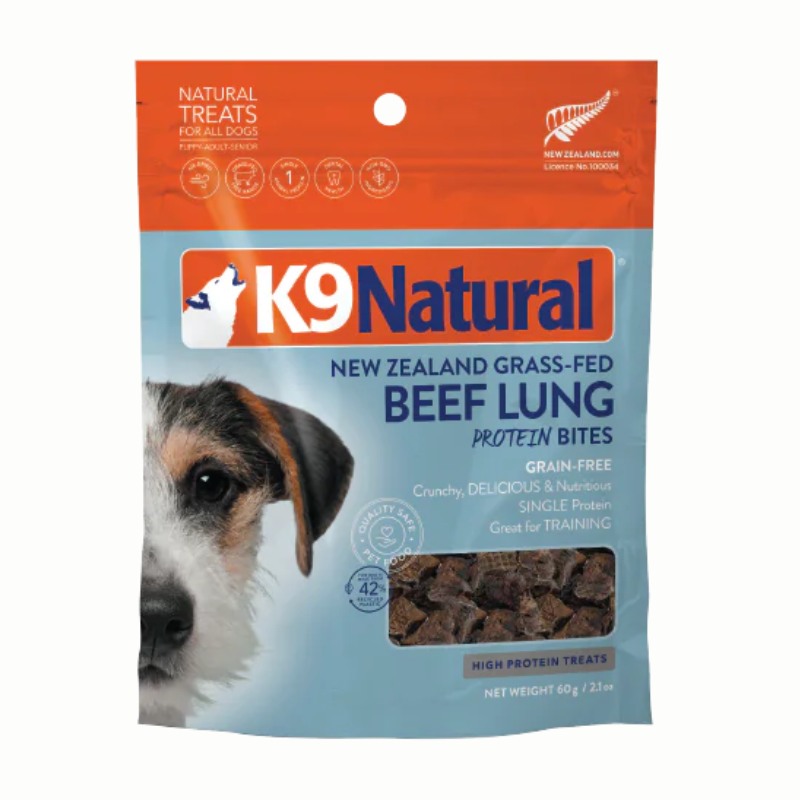 K9 Natural Dog Protein Bites Beef Lung 60g