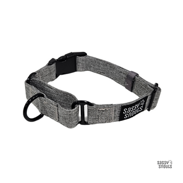 Sassy Snouts Classic Martingale Collar in Heather Grey (Gen 2.0)