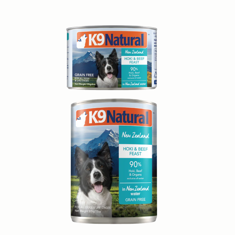 K9 Natural Dog Grain Free Hoki & Beef Feast 170g | 370g