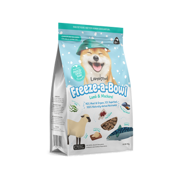 Loveabowl Freeze-a-Bowl Freeze Dried Dog Food Lamb & Mackerel 5g | 140g | 425g