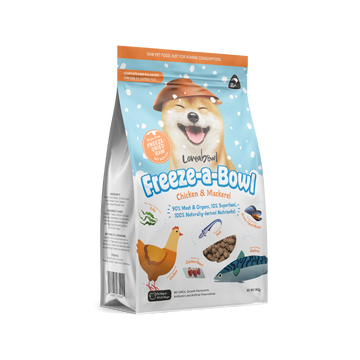 Loveabowl Freeze-a-Bowl Freeze Dried Dog Food Chicken & Mackerel 5g | 140g | 425g