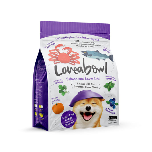 Loveabowl Grain Free Dry Dog Food Salmon & Snow Crab