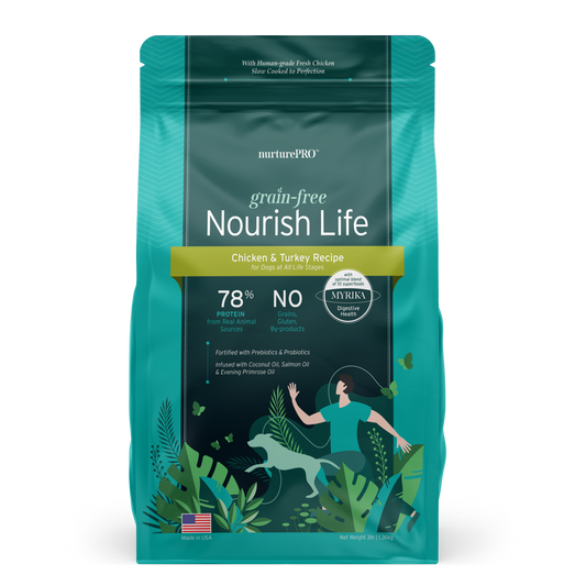 Nurture Pro Nourish Life Slow-cooked Grain-free Dry Dog Food (Chicken & Turkey) 272g | 1.36kg | 4.99kg | 9.08kg