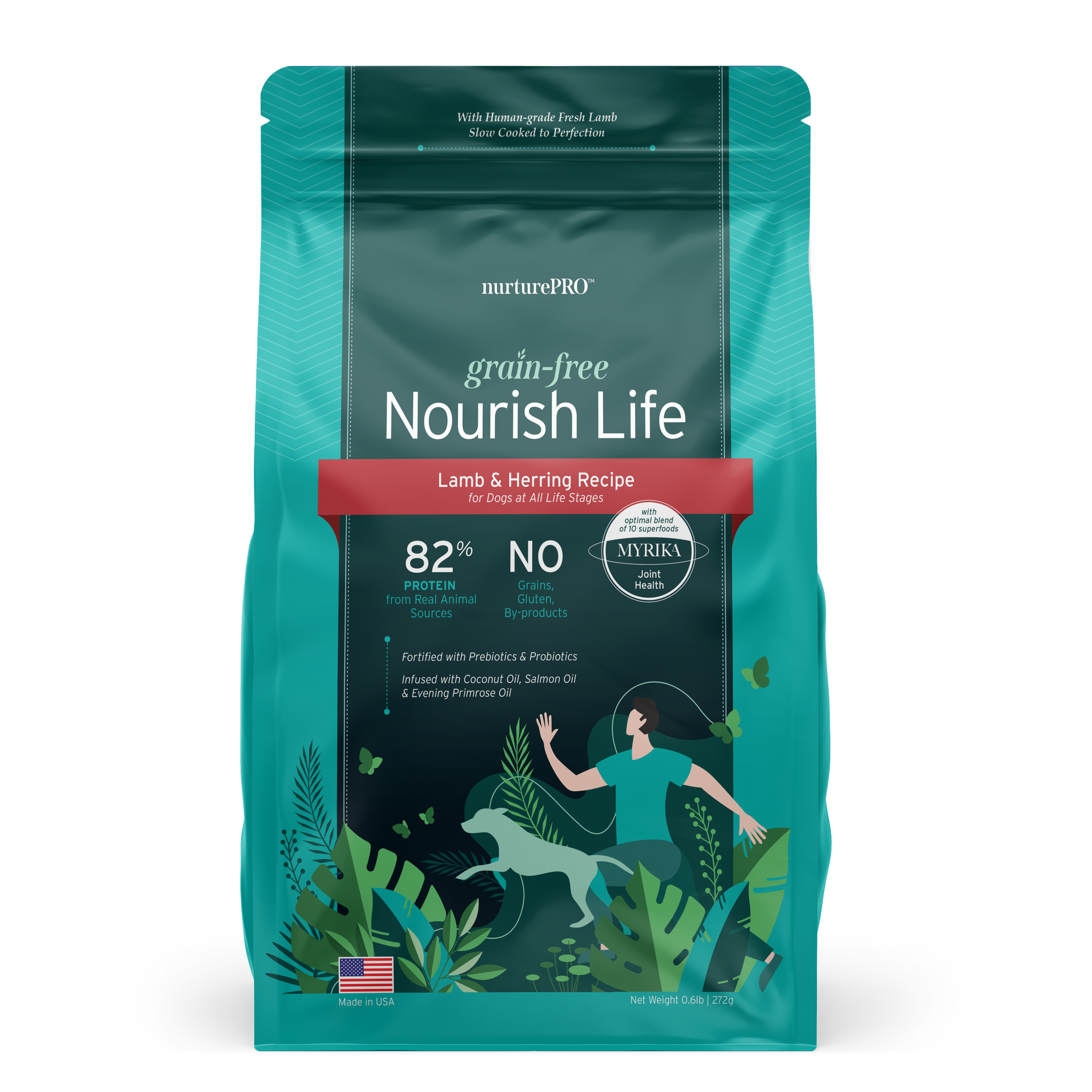 Nurture Pro Nourish Life Slow-cooked Grain-free Dry Dog Food (Lamb & Herring) 272g | 1.36kg | 4.99kg | 9.08kg