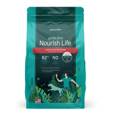 Nurture Pro Nourish Life Slow-cooked Grain-free Dry Dog Food (Lamb & Herring) 272g | 1.36kg | 4.99kg | 9.08kg