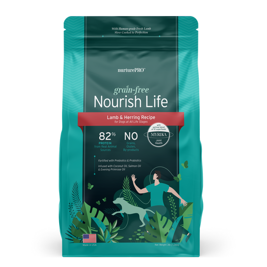 Nurture Pro Nourish Life Slow-cooked Grain-free Dry Dog Food (Lamb & Herring) 272g | 1.36kg | 4.99kg | 9.08kg