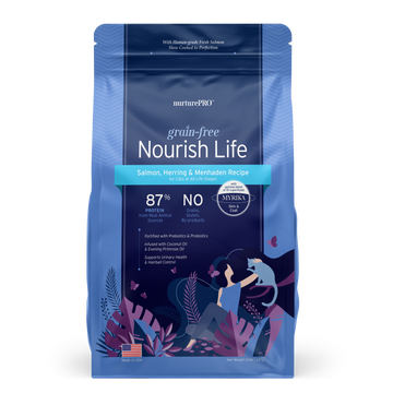 Nurture Pro Nourish Life Slow-cooked Grain-free Dry Cat Food (Salmon,Herring,and Menhaden Recipe) 227g | 1.11kg |4.99kg