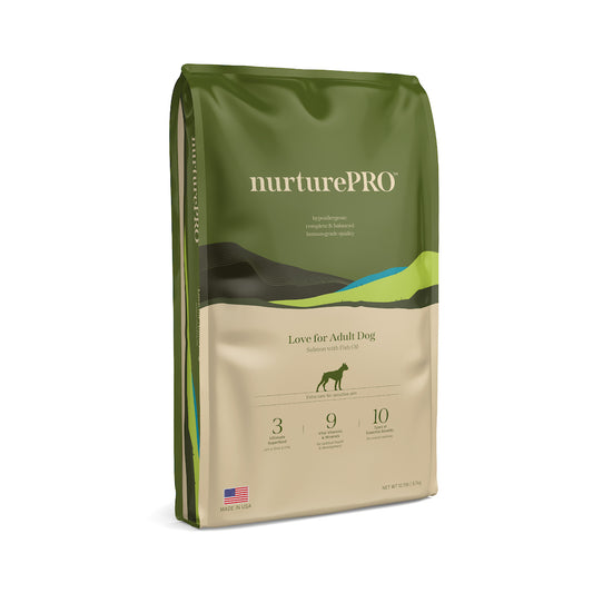 Nurture Pro Love Adult Dogs Dry Dog Food (Salmon with Fish Oil) 1.8kg | 5.7kg | 11.8kg