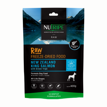 Nutripe Dog Raw Freeze-Dried NZ King Salmon with Green Tripe 400g