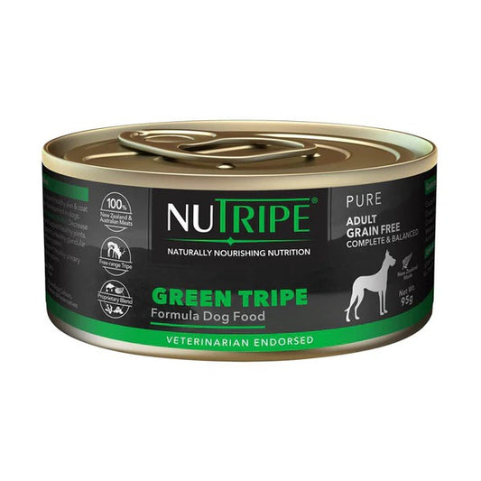 Nutripe Dog Gum & Grain Free Pure Green Tripe 95g | 185g