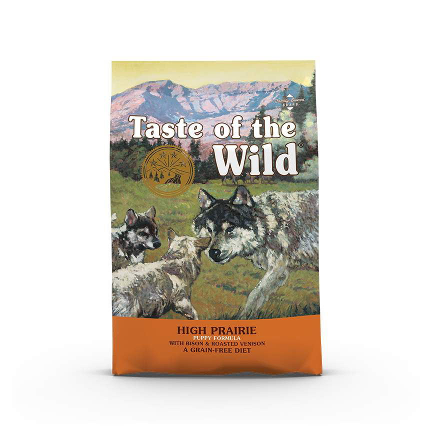 Taste of the Wild Canine Puppy Grain-Free High Prairie with Bison & Roasted Venison 2kg | 12.2kg