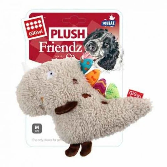 GiGwi Plush Friendz Squeaky Dog Toy Dinosaur | Owl | Dog