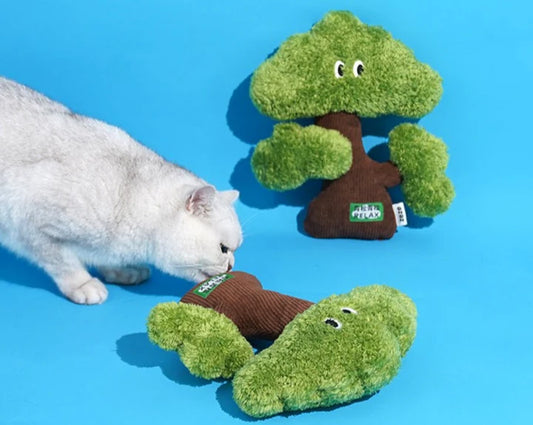 Zeze Tree Plush Catnip Cat Toy