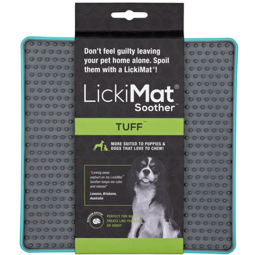 LickiMat Tuff Soother Dog - Suitable For Toy Destroyers - Turquoise