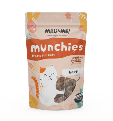 Mau&Me Munchies Beef Air-Dried Cat Treats 60G