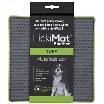 LickiMat Tuff Soother Dog - Suitable For Toy Destroyers - Green